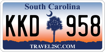SC license plate KKD958