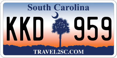 SC license plate KKD959