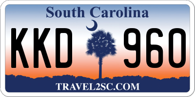 SC license plate KKD960