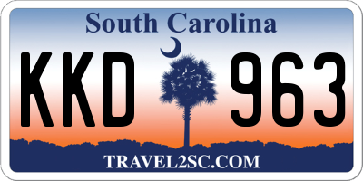 SC license plate KKD963