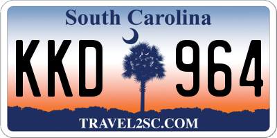 SC license plate KKD964