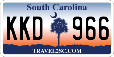 SC license plate KKD966