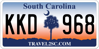 SC license plate KKD968
