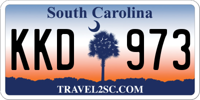 SC license plate KKD973