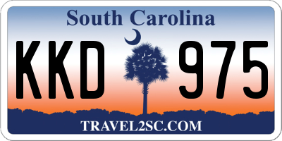 SC license plate KKD975
