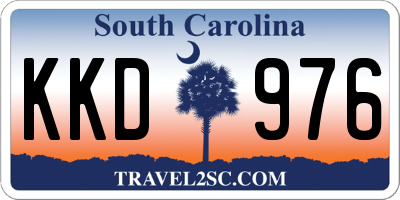 SC license plate KKD976