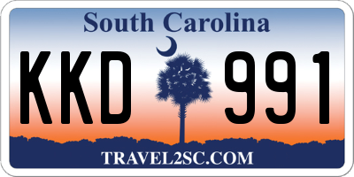 SC license plate KKD991