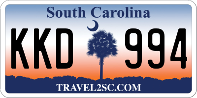 SC license plate KKD994
