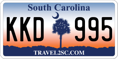 SC license plate KKD995