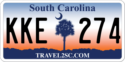SC license plate KKE274