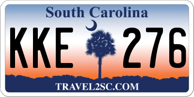 SC license plate KKE276