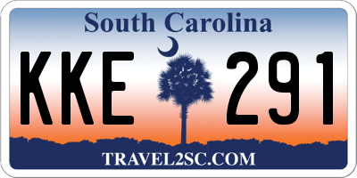 SC license plate KKE291
