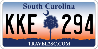 SC license plate KKE294