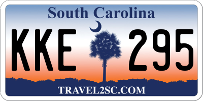 SC license plate KKE295