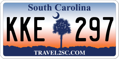 SC license plate KKE297