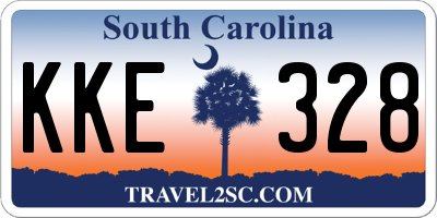 SC license plate KKE328