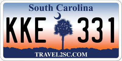 SC license plate KKE331