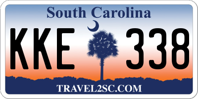 SC license plate KKE338