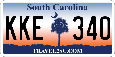 SC license plate KKE340
