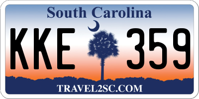 SC license plate KKE359