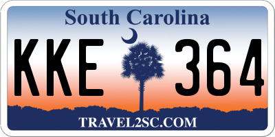 SC license plate KKE364