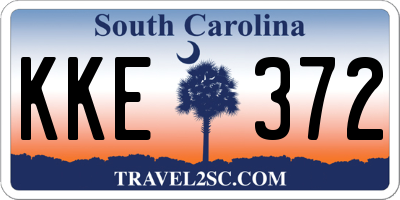 SC license plate KKE372