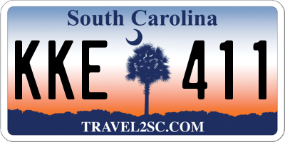 SC license plate KKE411