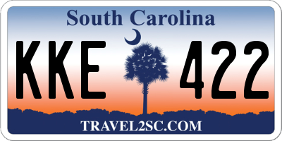 SC license plate KKE422