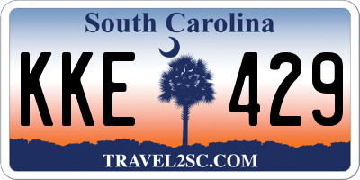 SC license plate KKE429