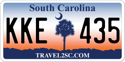 SC license plate KKE435