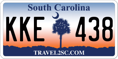 SC license plate KKE438