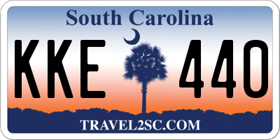 SC license plate KKE440