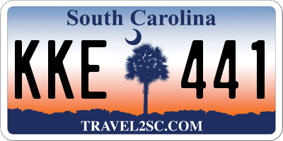 SC license plate KKE441