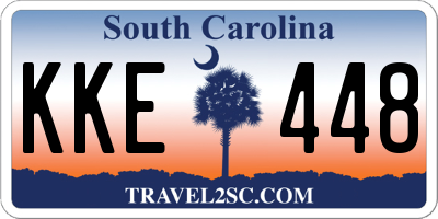 SC license plate KKE448