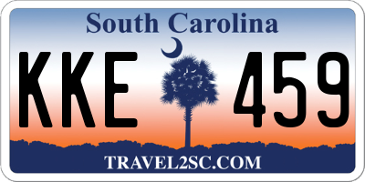 SC license plate KKE459