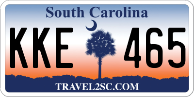 SC license plate KKE465