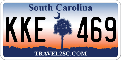 SC license plate KKE469