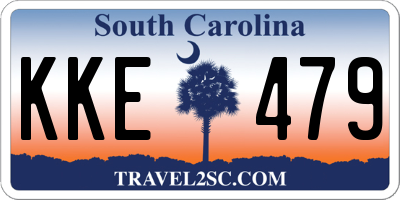 SC license plate KKE479