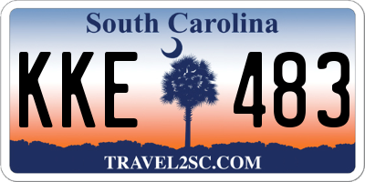 SC license plate KKE483