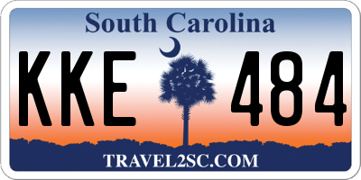 SC license plate KKE484