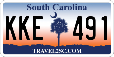 SC license plate KKE491