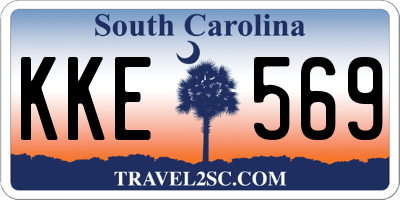 SC license plate KKE569