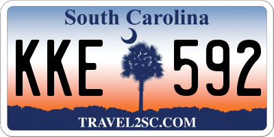 SC license plate KKE592