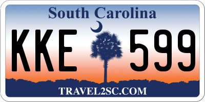 SC license plate KKE599