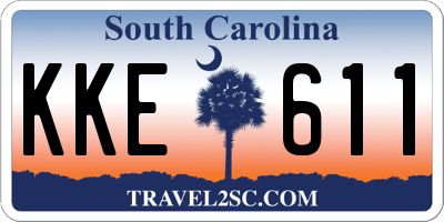 SC license plate KKE611