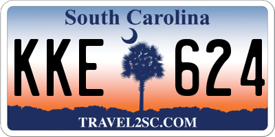 SC license plate KKE624
