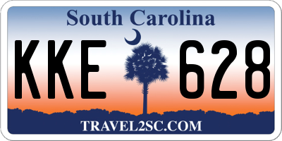 SC license plate KKE628