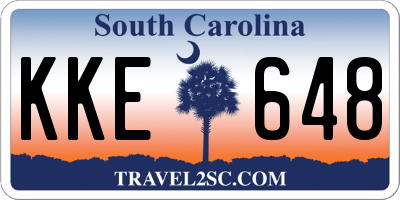 SC license plate KKE648