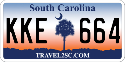 SC license plate KKE664