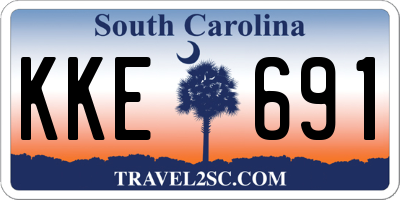 SC license plate KKE691